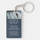 Christian Memorial Keepsake Red-wing Blackbird Sleutelhanger (achterkant)