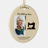 Christian Memorial Keepsake Seamstress  Keramisch Ornament (Rechts)