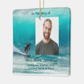 Christian Memorial Keepsake  Wave Surfer Water Keramisch Ornament (Links)