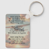 Christian Memorial Keepsakes Pilot Airplane Sunset Sleutelhanger (Achterkant)