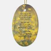 Christian Memorial Photo Barn Owl Bird  Keramisch Ornament (Links)