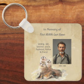 Christian Memorial  Watercolor Seals Animals Sleutelhanger (Voorkant)