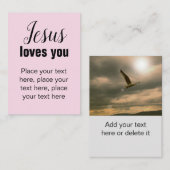 Christian modèle carte de piste pour personnaliser (Devant / Derrière)