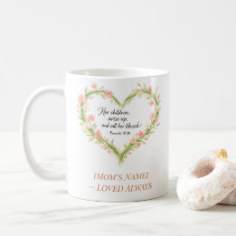 Christian Mother’s Day Floral Heart Mug