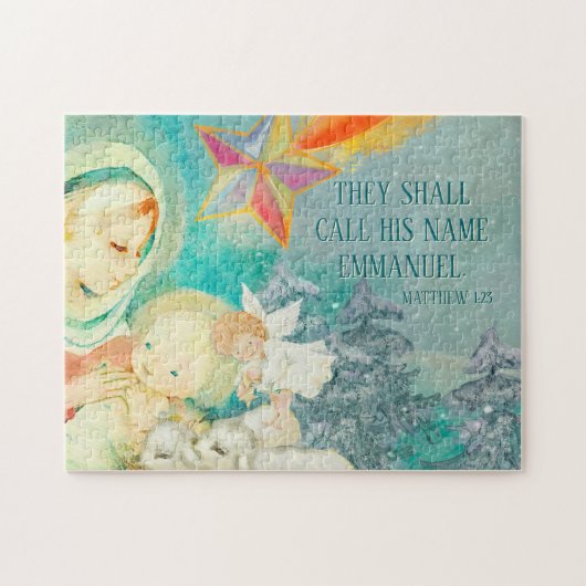 Christian Nativité Scène Jigsaw Puzzle (Horizontal)