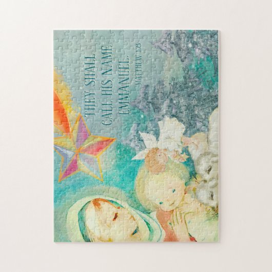 Christian Nativité Scène Jigsaw Puzzle (Vertical)