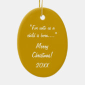 Christian Nativité Vintage Ornement de Noël (Dos)