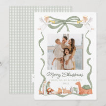Christian Nativity Photo Greeting Christmas Card