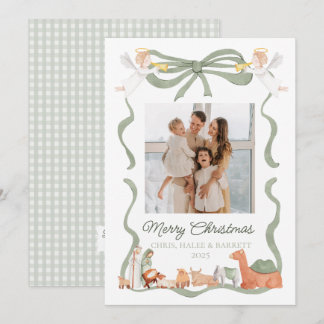 Christian Nativity Photo Greeting Christmas Card Feestdagenkaart