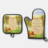 Christian Oven Mitt & Potholder Set (Voorkant)
