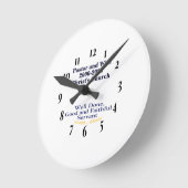 Christian Pastor Retirement Clock Ronde Klok (Hoek)