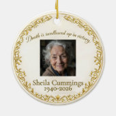 Christian Personalized Ornament Memorial  (Achterkant)