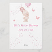 Christian Pink Girl Baby Shower Invitation (Dos)