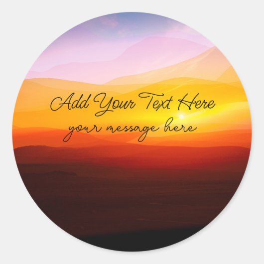 Christian Pittoresque Message Sticker Étiquettes (Devant)