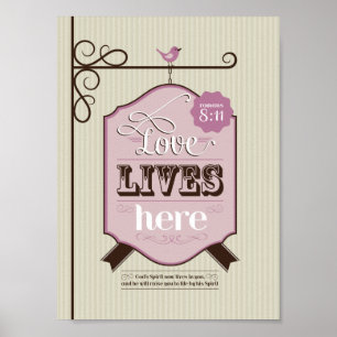 Christian Poster Bible Scripture Inspired Art