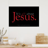 Christian Poster - It's All About Jesus (Cuisine)