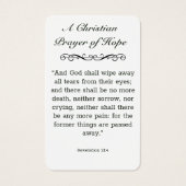Christian Prayer Papa Photo Memorial Funeral Card (Dos)