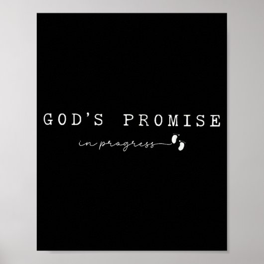 Christian Pregnancy God'promise In Progresfaith Ba Poster (Voorkant)