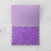 Christian Purple Carte de remerciements (Intérieur)