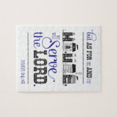 Christian Puzzle With The Bible Scriptur Joshua 24 (Horizontal)