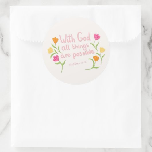 Christian Quote Sticker (Sac)