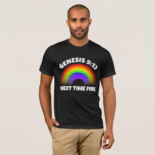 CHRISTIAN RAINBOW GENESIS 9:13 T-shirts (Devant entier)