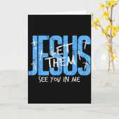 Christian Religious See You In Me Thankful Thanksg Kaart (Gele Bloem)