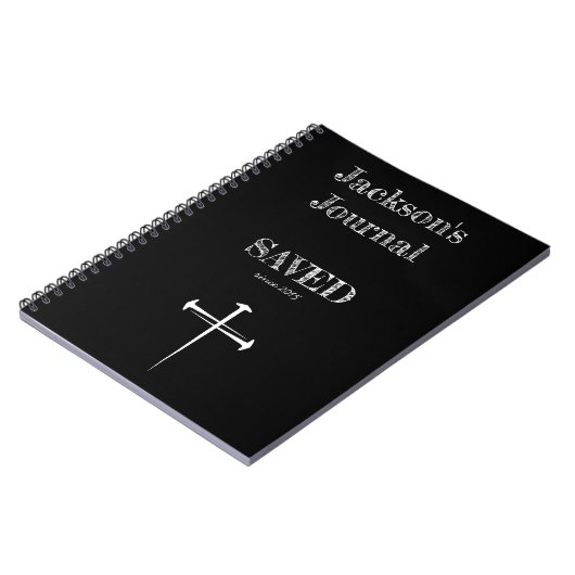Christian SAVED Journal avec 3 croix à ongles (Côté gauche)