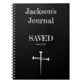 Christian SAVED Journal avec 3 croix à ongles (Devant)