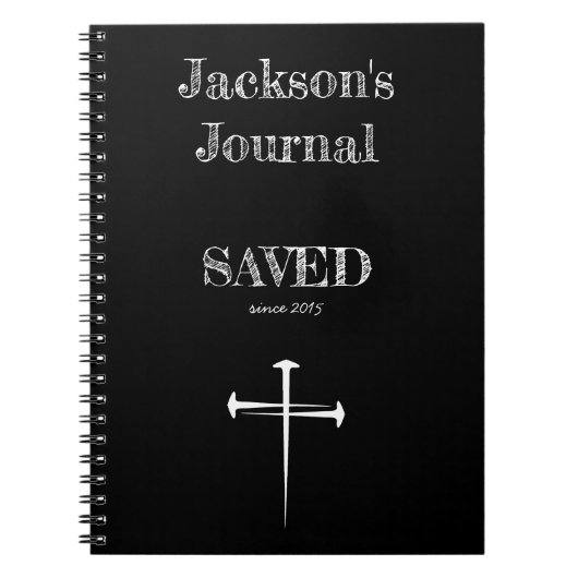 Christian SAVED Journal avec 3 croix à ongles (Devant)