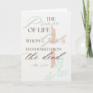 Christian Scripture Easter Card Feestdagen Kaart