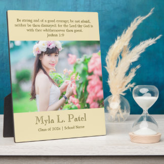 Christian Scripture Graduation 8x10 Photo Desktop Fotoplaat