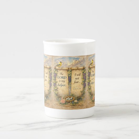 Christian Scripture Mug " The Lord Is My Helper" (Devant)