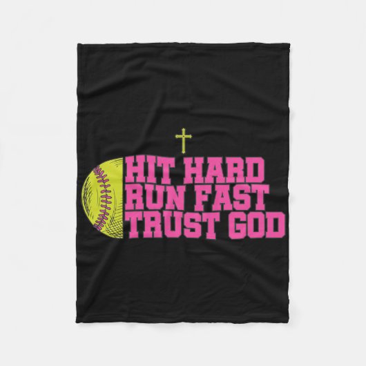 Christian Softll, Hit Hard Run Fast Trust God, Sof Fleece Deken (Voorkant)