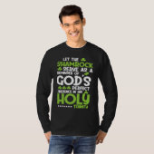 Christian St Patricks Day   Shamrock Holy Trinity T-shirt (Voorkant volledig)