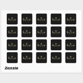Christian Sticker (Square) - Cross and Pulse (Vel)