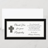 Christian Sympathy Merci Carte photo (Devant / Derrière)