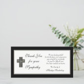 Christian Sympathy Merci Carte photo (Debout devant)