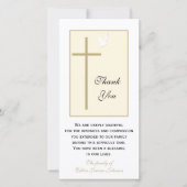 Christian Sympathy Merci Carte photo (Devant)