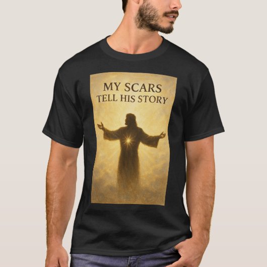 Christian T-Shirt - "Mes cicatrices racontent son  (Devant)