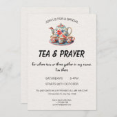 Christian Tea & Prière Invitation (Devant / Derrière)