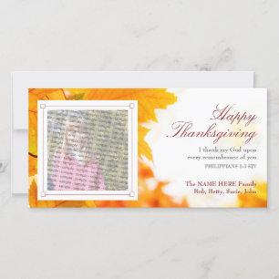 Christian Thanksgiving Carte photo