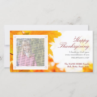 Christian Thanksgiving Carte photo