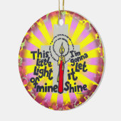 Christian This Little Light custom name ornament (Links)