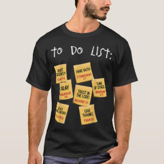 Christian To Do List Christian Planner T-shirt