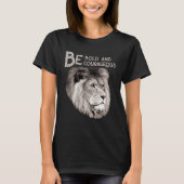 Christian Top Lion Be Bold Courageous Scripture Bi (Voorkant)