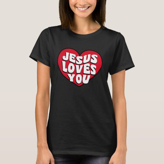 Christian Valentines  bible verse scriptures Jesus T-shirt (Voorkant)