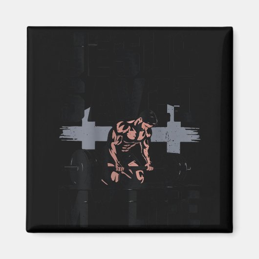 Christian Workout Jesus Christ Saved My Life Gym G Magneet (Voorkant)