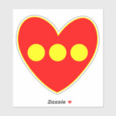 Christiania Flag Sticker (Vel)