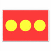 Christiania Flag Sticker (Voorkant)